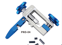 Outil manuel professionnel en alliage d'aluminium argenté et bleu pour l'installation de conduites de frein hydraulique de vélo, pince à aiguille et coupe-tuyau pour vélo