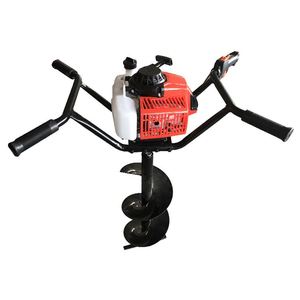 9HP Earth Auger with <b>Hand</b> Rack Gasoline Hole Digger with 600mm <b>Drill</b> Ground <b>Drill</b> with Trolley - Product Image 6