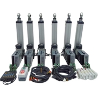Kits d'actionneurs de servomoteur TELA TMPF1-6DOF 6DOF avec driver Syntron, vitesse maximale 500 mm/s, capacité de charge 200 kg, 220-240V, en aluminium et fer VR