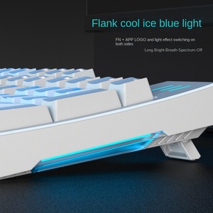 Teclado Mecánico Profesional para Videojuegos F2068pro, Teclado Completo sin Perforaciones, Doble Color, Eje Rojo, para Portátiles, Wolf Spider - Product Image 2