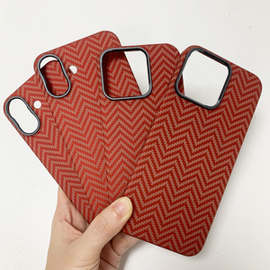 Étui de téléphone portable inhabituel en fibre d'aramide de luxe noir mat OEM pour iPhone 16 Pro Max étui en fibre de carbone 15 - Product Image 3