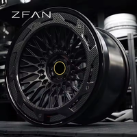 Jantes en alliage sport multi-rayons ZFAN 18-26 pouces 5x112 5x130 forgées en fibre de carbone 6061-T6 pour Ferrari BMW Benz