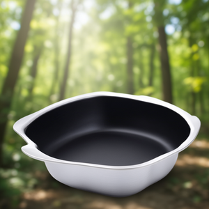 Plat à gratin en aluminium 24 cm Série 2000 avec revêtement antiadhésif pour cuisinières à gaz et électriques - Product Image 3