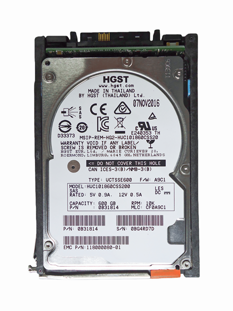 Wholesale Used 600GB 10K 2.5 Inch SAS Internal Server Hard Disk Drive 64MB Cache 12Gb/s Interface