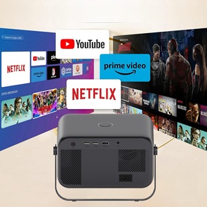 Mini Proyector V60 para Cine en Casa Inteligente, 1080P Alta Definición, Android 11, LED DLP, Enfoque Trapezoidal, 300 Lúmenes, Portátil, 4K - Product Image 3