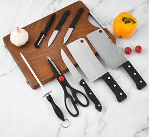 Juego de <span class=keywords><strong>Cuchillos</strong></span> de Cocina Hechos a Mano de Acero Inoxidable 3CR13 de 8 Piezas con Cuchillo de Sushi, Multifuncional, en Stock, Precio de Fábrica Económico - Product Image 6