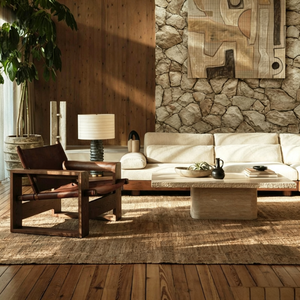 Sillón de Salón de Diseño Escandinavo Moderno Nórdico, de Madera Maciza con Acabado Desgastado y Cuero, Sillón Creativo de Mediados de Siglo, Sofá para Sala de Té - Product Image 3