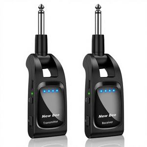 Système de guitare sans fil 2,4 GHz avec 6 canaux, émetteur-récepteur audio sans fil rechargeable pour guitare basse électrique - Product Image 1