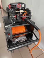 Robot con Cámara de Inspección de Alcantarillado con Carrete de Cable y Control por Tableta para Tuberías de Drenaje Subterráneo
