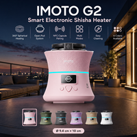 IMOTO Mini Atomiseur Intelligent pour Chicha, Tête Portable avec Batterie Externe 10000mAh, Courant Constant Sans Interruption, Coffret Cadeau