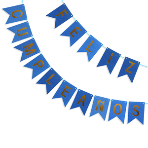 Tây Ban Nha Laser Feliz Cumpleanos Chúc Mừng Sinh Nhật Giấy Biểu Ngữ Treo Trang Trí Cho Đám Cưới Bé Tắm Và Nguồn Cung Cấp Bên - Product Image 6