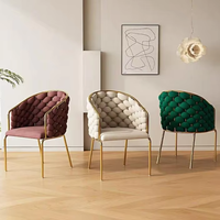 Chaise de style moderne-Chaise de salle à manger confortable pour la maison-Chaise Napoleon Blanche Design