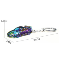 Llavero de Coche Deportivo de Aleación Fundida a Presión a Escala 1/64, Modelo Coleccionable en Miniatura con Anillo para Llaves, Decoración, Regalo para Amantes de los Coches