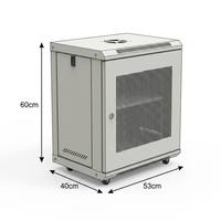 Armoire murale portable 12U démontable pour serveur informatique, personnalisation OEM, boîtier 530x600x400mm, armoire réseau