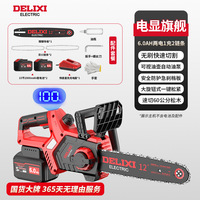 Scie à chaîne sans balais rechargeable à batterie lithium Delixi Electric SK5 21V 2000W Moteur 30cc Barre de guidage 22 pouces Garantie 1 an