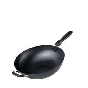 Shanzu Wok Iron Pot Flat Bottom Induction Gas Compatible Non Coating Hand Wash Only - Product Image 2