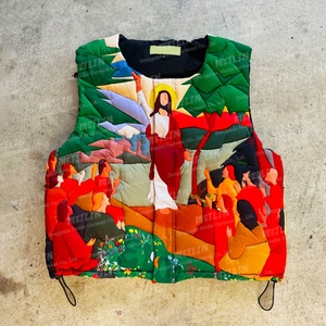 Gilet matelassé sans manches personnalisé, design sur mesure, chaud pour l'hiver, style streetwear tendance, coupé-cousu - Product Image 2