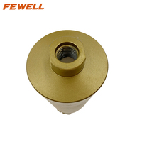 56MM filetage M16 foret diamant soudé au Laser Arix Turbo Segments pour granit de coupe à sec, béton armé Beton