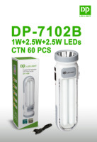 Lampe de poche LED portable rechargeable DP avec charge solaire