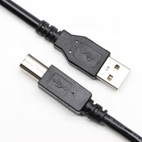 2m USB 2.0 180 Grad Gerades Typ-A auf Links-Winkel Typ-B Kabel für Drucker mit 3A Schnellladung