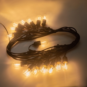 48 Foot Outdoor Weatherproof Flexible Led Light <b>String</b> Hanging Sockets Patio Lights - Product Image 4