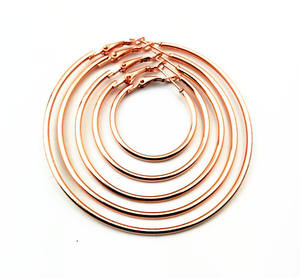 Boucles d'oreilles géométriques minimalistes de 2mm en acier inoxydable chirurgical 316L pour femmes - Product Image 3