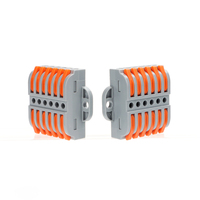 Connecteurs à levier en cuivre 6P 28-12 AWG, écrous, boîtier PC, 32A 250V, bornes de câbles électriques, conducteurs rapides, compacts
