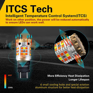 Ampoules LED Canbus clignotantes et de freinage ambre blanc 40SMD 3030 pour <span class=keywords><strong>Focus</strong></span> Accord, nouveaux accessoires automobiles - Product Image 3