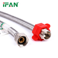 Tuyau Flexible Métallique Ondulé en Acier Inoxydable Prix Commercial IFAN pour Plomberie