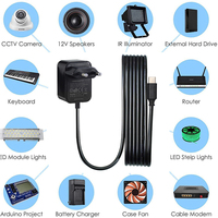 Adaptateur secteur universel Type C pour caméra d'ordinateur portable, prise EU, AC 100-240V, DC 12V 3A, pour la sécurité CCTV