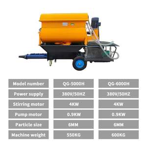 Hoogwaardige Vliegtuig Meng-En Sproei-Eenheid Voor Diesel Betonmortel, Witte <span class=keywords><strong>Cement</strong></span> Mortel Spuitmachine Te Koop - Product Image 4