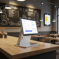 Abeloe Precio de Fábrica al por Mayor Pantalla Táctil Capacitiva Todo en Uno de 15.6 Pulgadas con Windows 10/11 Wi-Fi 6 Soporte Metálico