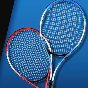 공장 도매 저렴한 알루미늄 합금 테니스 라켓 단일 샷 실내 및 실외 스포츠 훈련 테니스 라켓 맞춤형