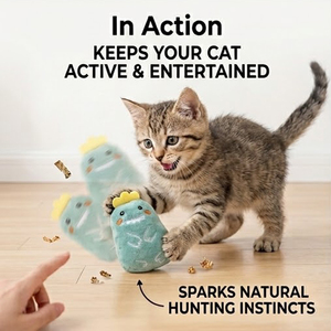 Jouet en peluche de dessin animé avec son et <span class=keywords><strong>papier</strong></span> à l'intérieur, résistant aux griffures et aux morsures des chats et des chiens, interactif pour soulager l'ennui - Product Image 3