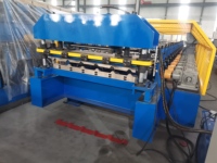 Machine de profilage à double couche pour tuiles IBR, tôles ondulées à double profil, toiture métallique, commande PLC