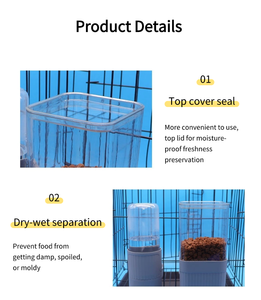 <span class=keywords><strong>Station</strong></span> d'alimentation pour chien en PP durable et amovible, distributeur automatique suspendu, grande capacité, étanche, anti-chute, eau et nourriture - Product Image 6