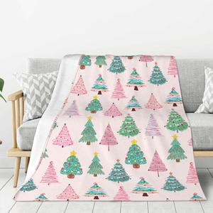 Christmas Snowman Gingerbread Christmas Tree Flannel <b>Blanket</b> Throw <b>Blanket</b> Nap <b>Blanket</b> Winter Warm Party Decor Machine Washable - Product Image 1
