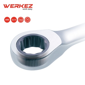 Jeu de clés mixtes à cliquet de haute qualité 72 dents Cr-V 1-5/16 \ "en acier durable finition chromée usage industriel métrique bricolage OEM - Product Image 3