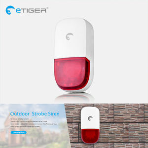 Sirena Inalámbrica para Exteriores Etiger de 433 MHz, Sirena con Flash, Compatible con Sistemas de Alarma WiFi GSM S4 S3b - Product Image 3