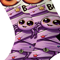 Chaussettes fantaisie d'Halloween d'hiver pour hommes, mi-mollet, décontractées, avec motif 3D intégral Crâne, Diable, Momie, Dessin animé, amusantes