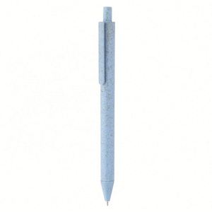 Custom Logo Eco Friendly Wheat Straw <b>Retractable</b> Ballpoint <b>Pen</b> Click Action <b>Pens</b> for Tradeshow Giveaways - Product Image 4