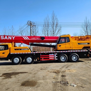 Grue sur camion hydraulique SANY STC1000T d'occasion, capacité de levage de 100 tonnes, équipement de levage diesel avec pompe moteur et roulement, fabriqué en Chine - Product Image 5