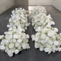 T-FC048 Boules de fleurs blanches en gros pour centres de table de mariage, boules de fleurs de gypsophile 60-70 cm pour décorations d'événements, de fêtes et d'hôtels