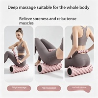 Ensemble de rouleaux de yoga en mousse EVA à picots - Outil d'exercice durable, haute densité et écologique pour le yoga et le Pilates, idéal pour la relaxation musculaire