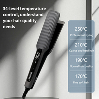 Professional Salon Hair Straightener with LCD Display Fast Heating Adjustable Temperature Flat Iron 2.5m Line Hair Tools