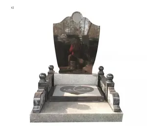 아기 묘비 묘비 새겨진 감사의 돌 조각사 기계 무덤 돌