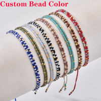 Zooying Miyuki perles de riz armure perles colorées chaîne main corde bracelet pour les filles