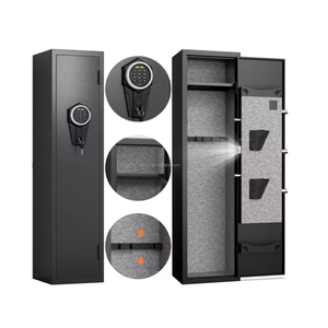 Caja Fuerte <span class=keywords><strong>para</strong></span> Pistola de Acceso Rápido, Cerradura Digital Electrónica, Almacenamiento Táctico de Acero, Montaje en Pared, Capacidad <span class=keywords><strong>para</strong></span> 3-4 Armas, <span class=keywords><strong>para</strong></span> <span class=keywords><strong>Defensa</strong></span> <span class=keywords><strong>del</strong></span> <span class=keywords><strong>Hogar</strong></span> - Product Image 1