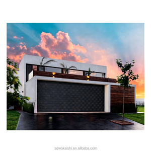 Porta <span class=keywords><strong>Garage</strong></span> Avvolgibile Stile Carriage House per Uso Commerciale, Direttamente dalla Fabbrica, in Lega di Alluminio, Compatibile con Smart Home - Product Image 4