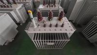 Transformateur de puissance Huamei modèle S13-M, triphasé, immergé dans l'huile, à enroulement cuivre-aluminium, triple enroulement, 11kV 35kV 1000kVA